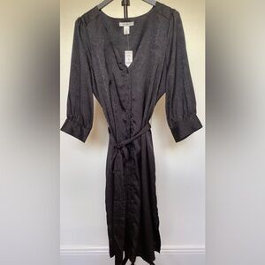 White House Black Market Snake Shirt Dress Size 14